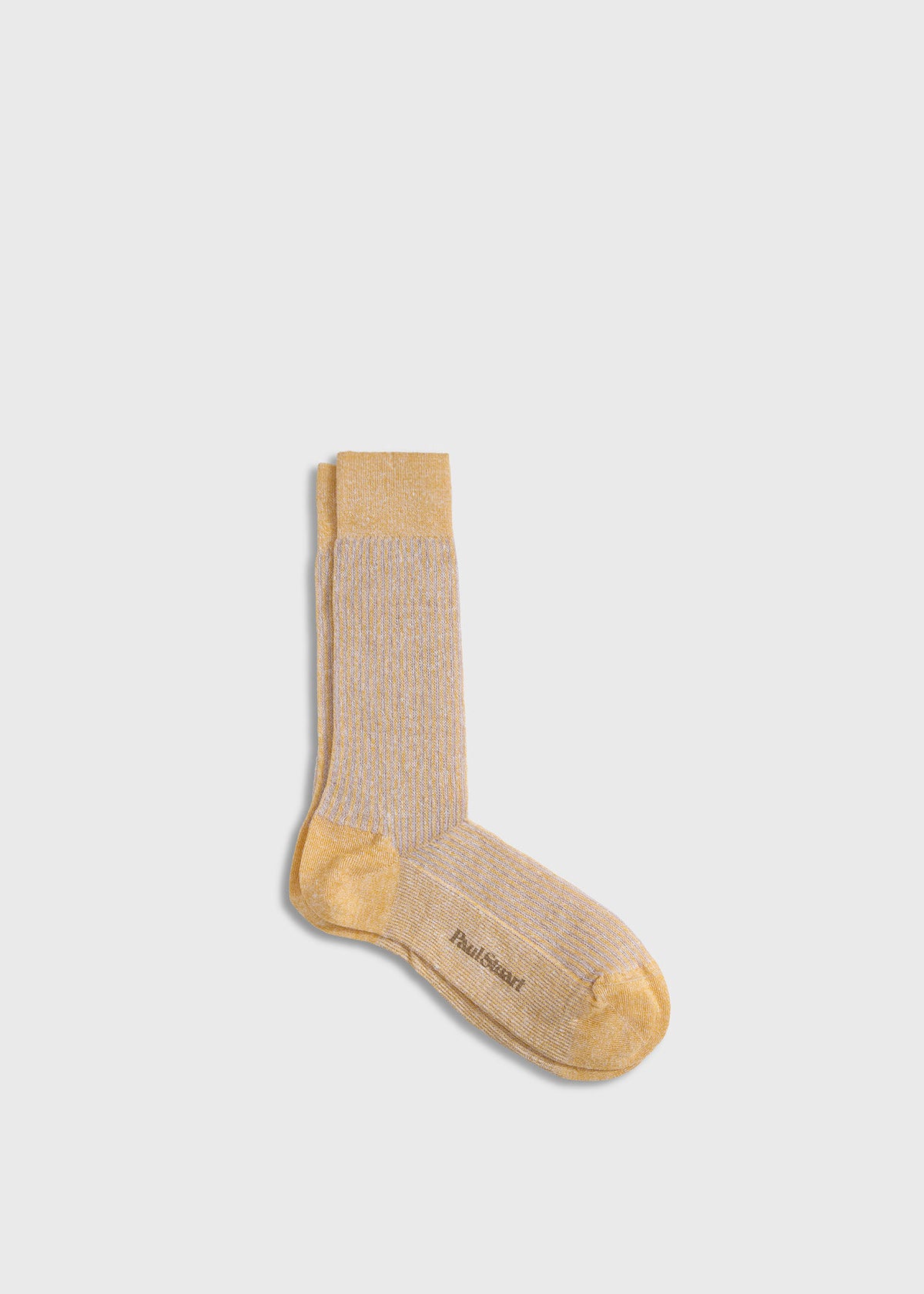 Melange Crew Sock Light Brown - Paul Stuart