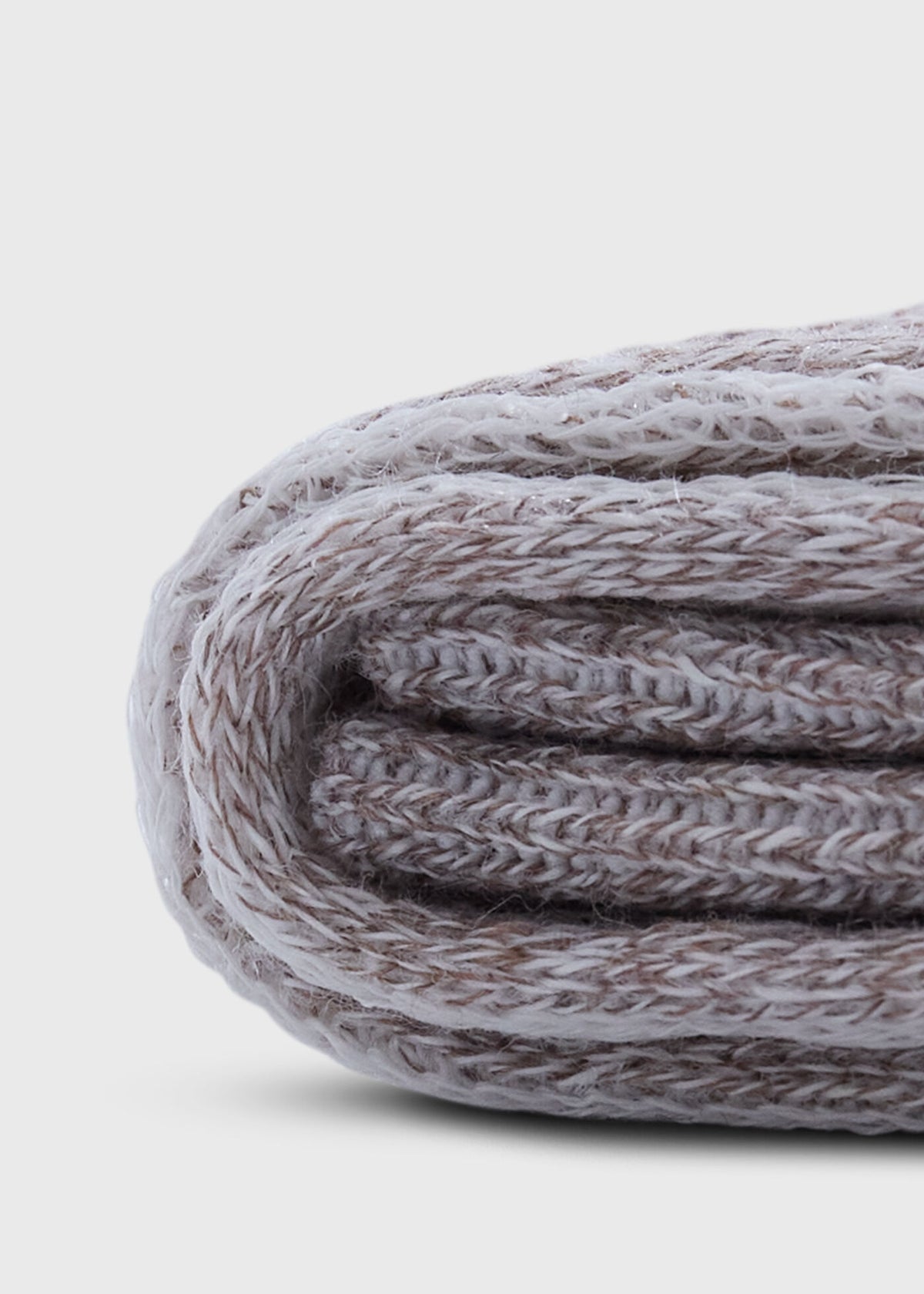 Melange Crew Sock Light Brown - Paul Stuart