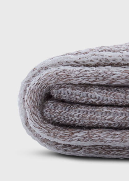 Melange Crew Sock Light Brown - Paul Stuart