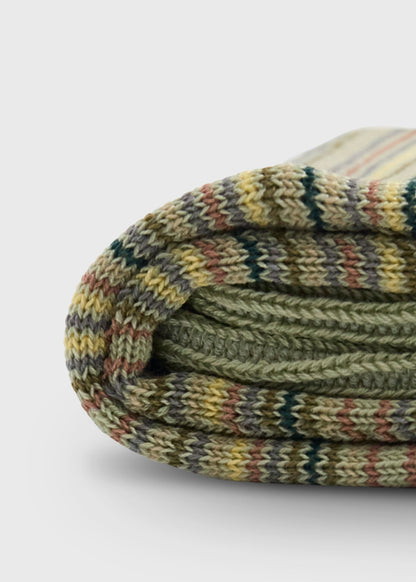 Multicolor Stripe Sock Blue - Paul Stuart