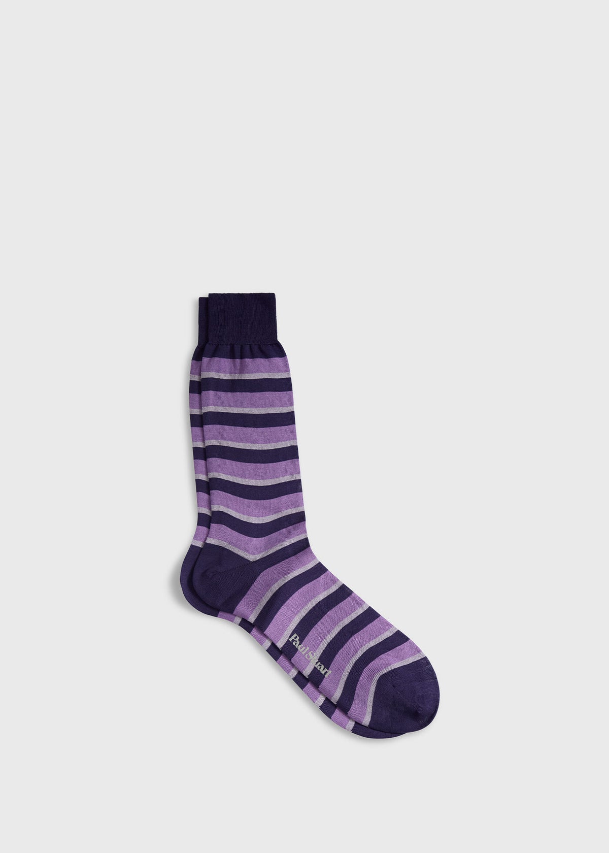 Horizontal Stripe Sock Blue - Paul Stuart