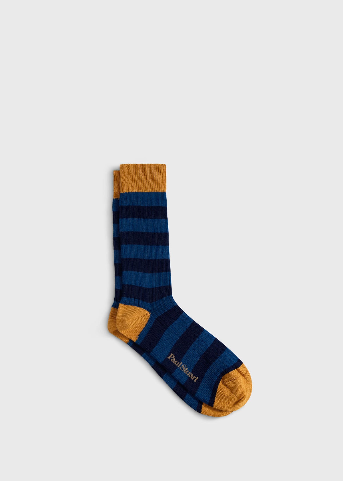 Rugby Stripe Sock Green - Paul Stuart