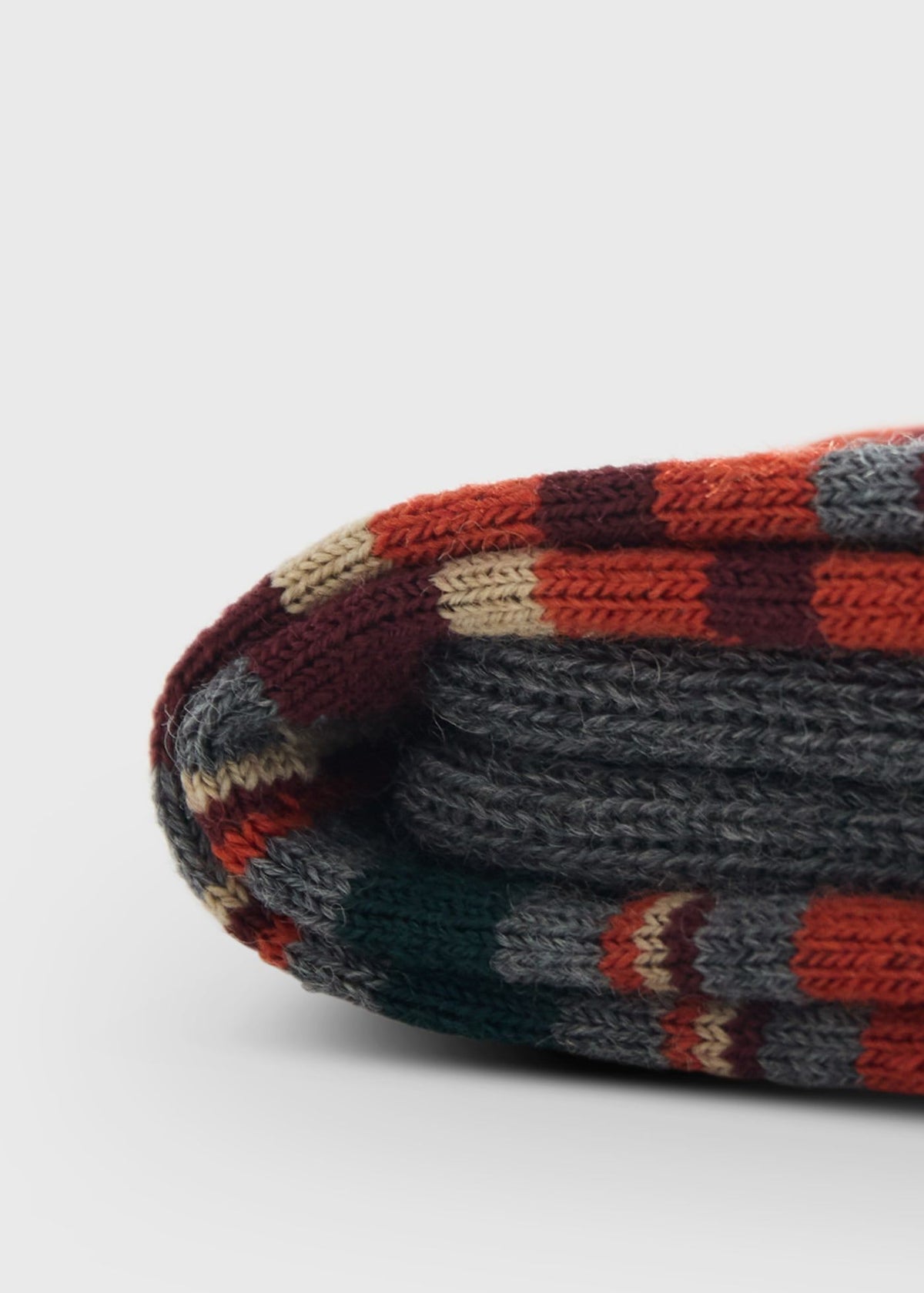 Multicolor Stripe Sock Green - Paul Stuart