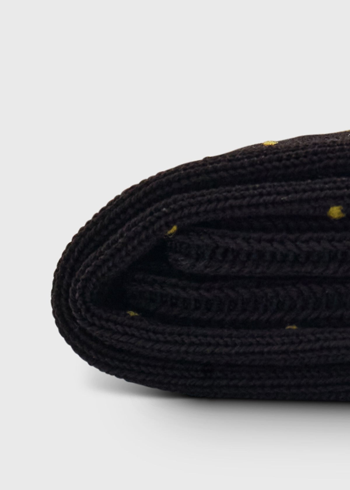 Micro-Dot Crew Sock Black - Paul Stuart