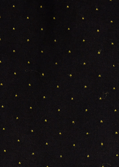 Micro-Dot Crew Sock Black - Paul Stuart