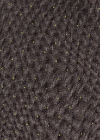 Micro-Dot Crew Sock Black - Paul Stuart
