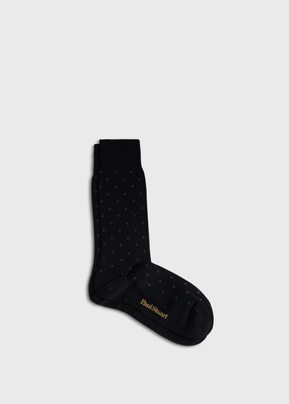 Deco Crew Sock Black - Paul Stuart