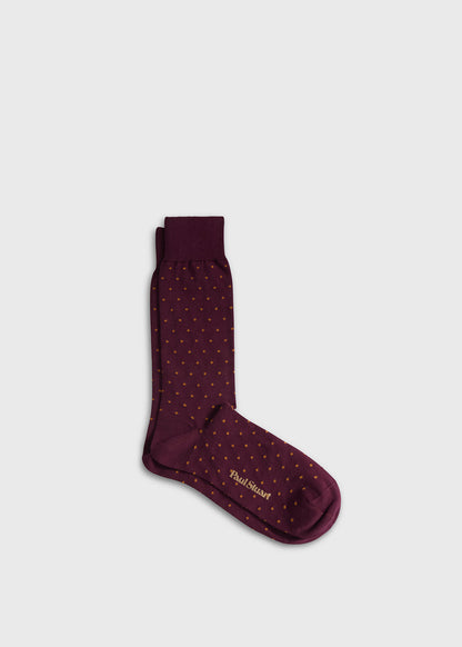 Colorful Dot Sock Black - Paul Stuart