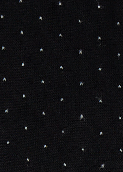 Micro-Dot Crew Sock Black - Paul Stuart