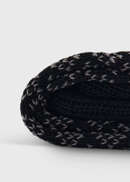 Micro Diamond Pattern Sock Black - Paul Stuart