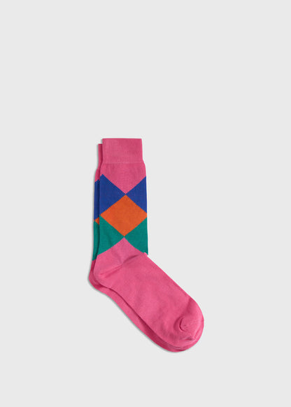 Argyle Crew Sock Green - Paul Stuart