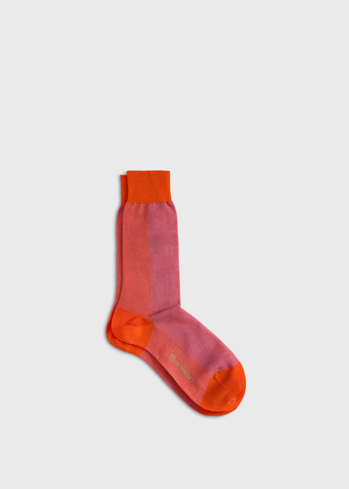 Two-Tone Oxford Sock Black - Paul Stuart