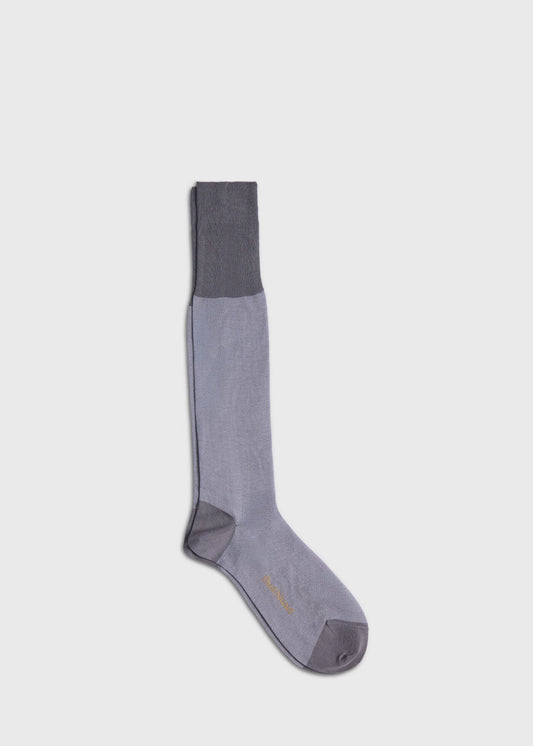 Birdseye Cotton Dress Sock Blue - Paul Stuart