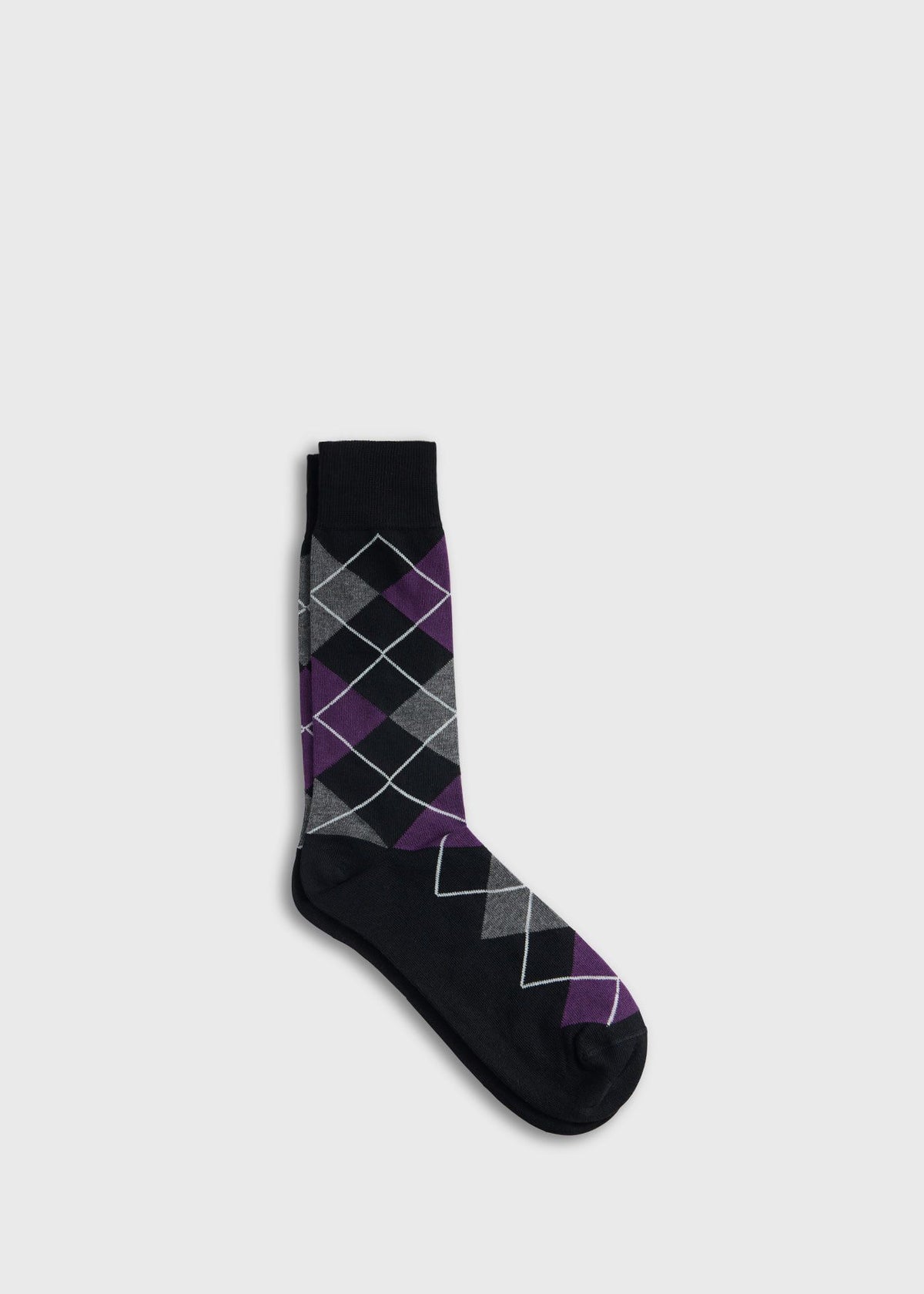 Argyle Sock Black - Paul Stuart
