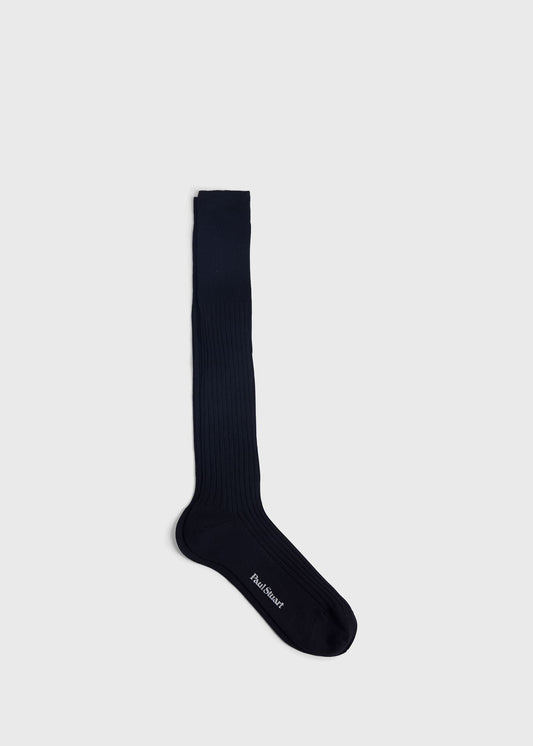 All Year Wool Dress Sock Black - Paul Stuart