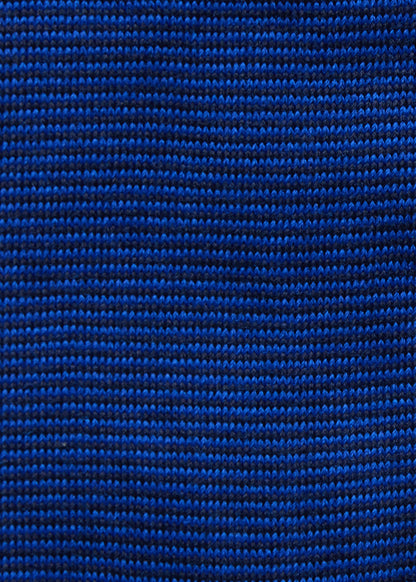 Wool Mini Two-Tone Stripe Sock Blue/Dark Blue - Paul Stuart