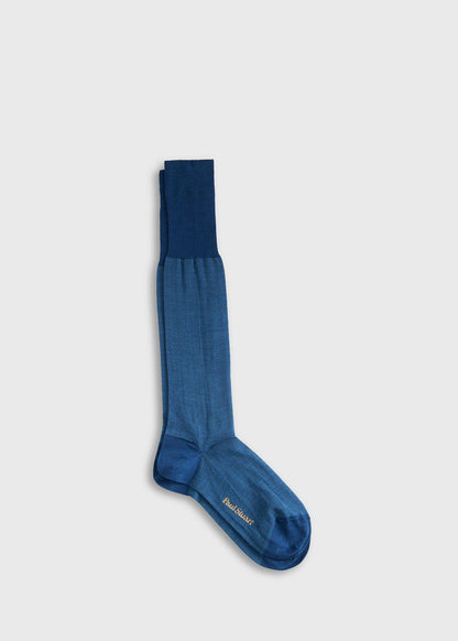 Wool Micro Oxford Sock Grey - Paul Stuart
