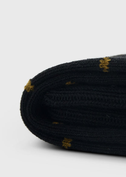 Colorful Dot Sock Black - Paul Stuart