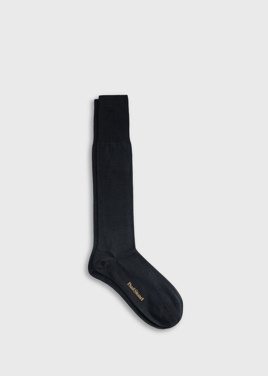 Wool Mini Vanise Sock Black - Paul Stuart