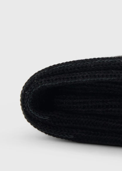 Wool Mini Vanise Sock Black - Paul Stuart