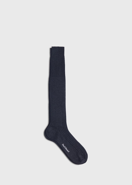 All Year Cotton Dress Sock Black - Paul Stuart