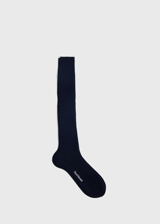 All Year Cotton Dress Sock Black - Paul Stuart