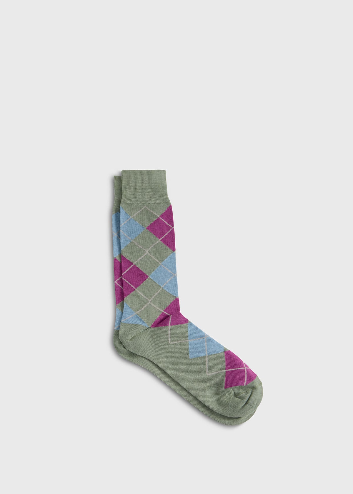 Cotton Argyle Sock Light Pink - Paul Stuart