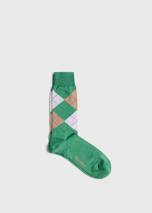 Cotton Argyle Sock Green - Paul Stuart
