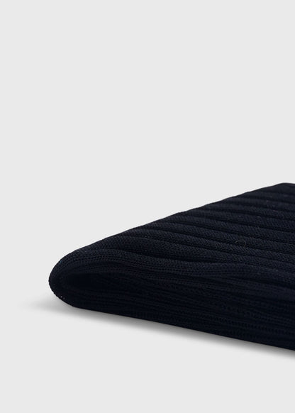 All Year Cotton Dress Sock Black - Paul Stuart