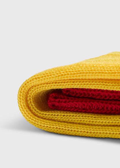 Mercerized Cotton Ribbed Sock Berry - Paul Stuart