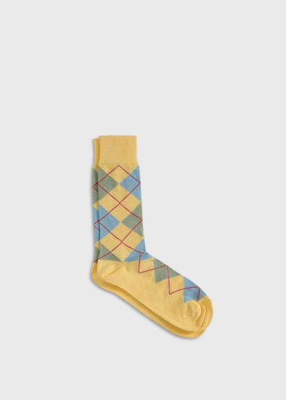 Cotton Argyle Sock Light Pink - Paul Stuart