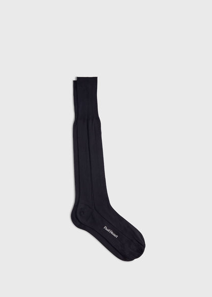 Silk Formal Sock Black - Paul Stuart