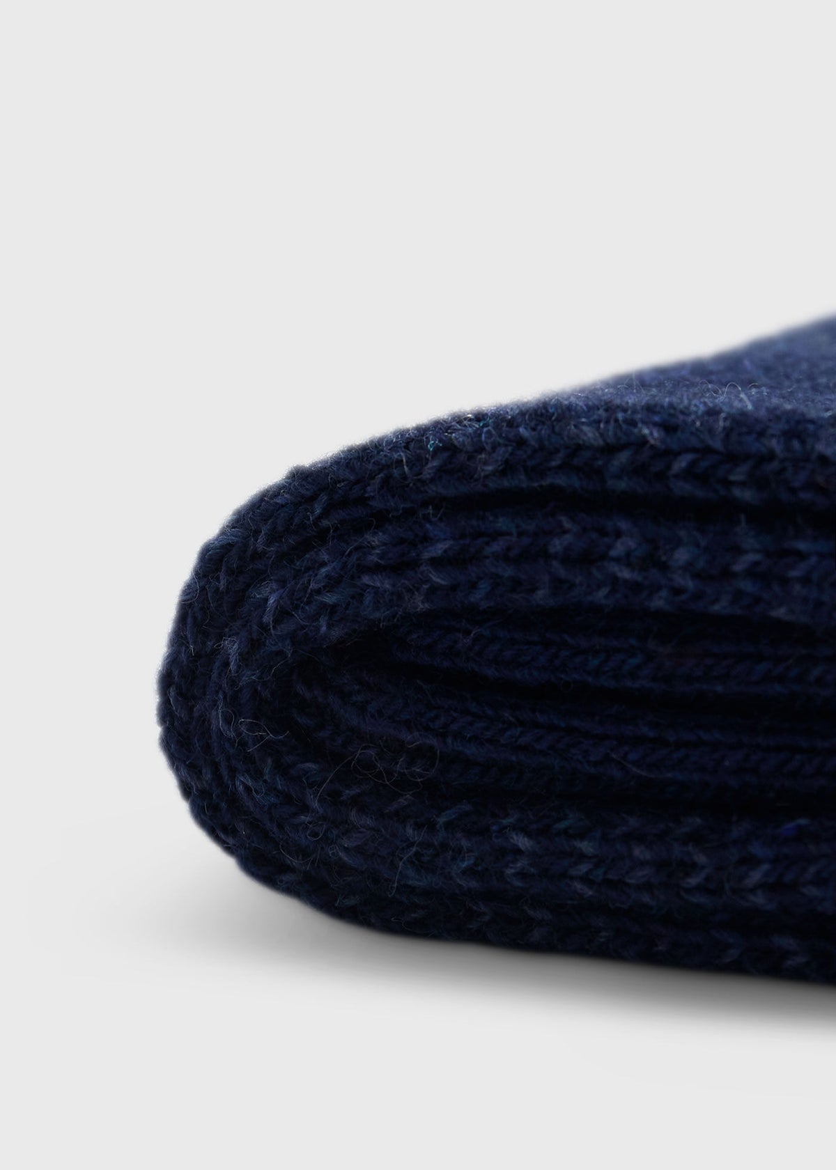 Cashmere Blend Oxford Sock Black - Paul Stuart