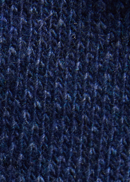 Cashmere Blend Oxford Sock Black - Paul Stuart