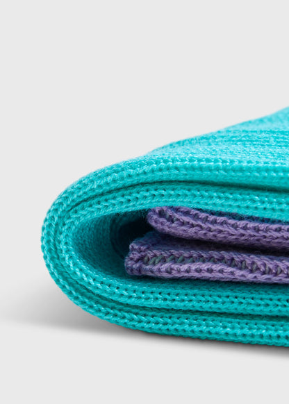Mercerized Cotton Ribbed Sock Berry - Paul Stuart