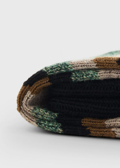Colorful Stripe Sock Black - Paul Stuart