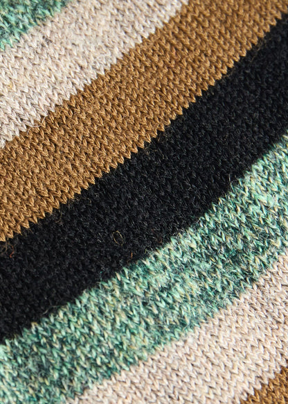 Colorful Stripe Sock Black - Paul Stuart