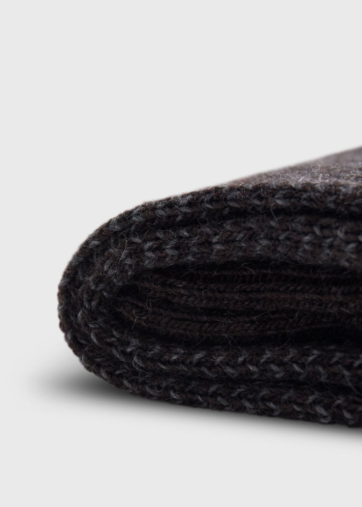 Cashmere Blend Oxford Sock Black - Paul Stuart