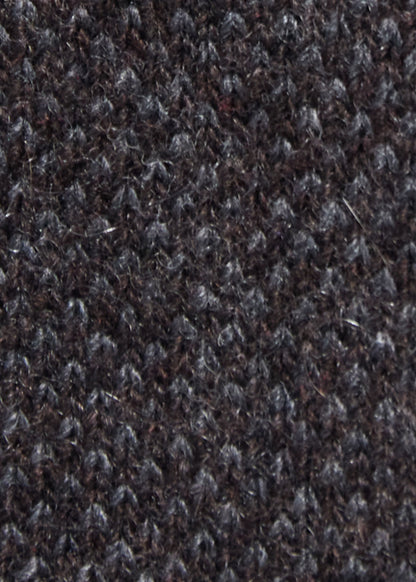 Cashmere Blend Oxford Sock Black - Paul Stuart