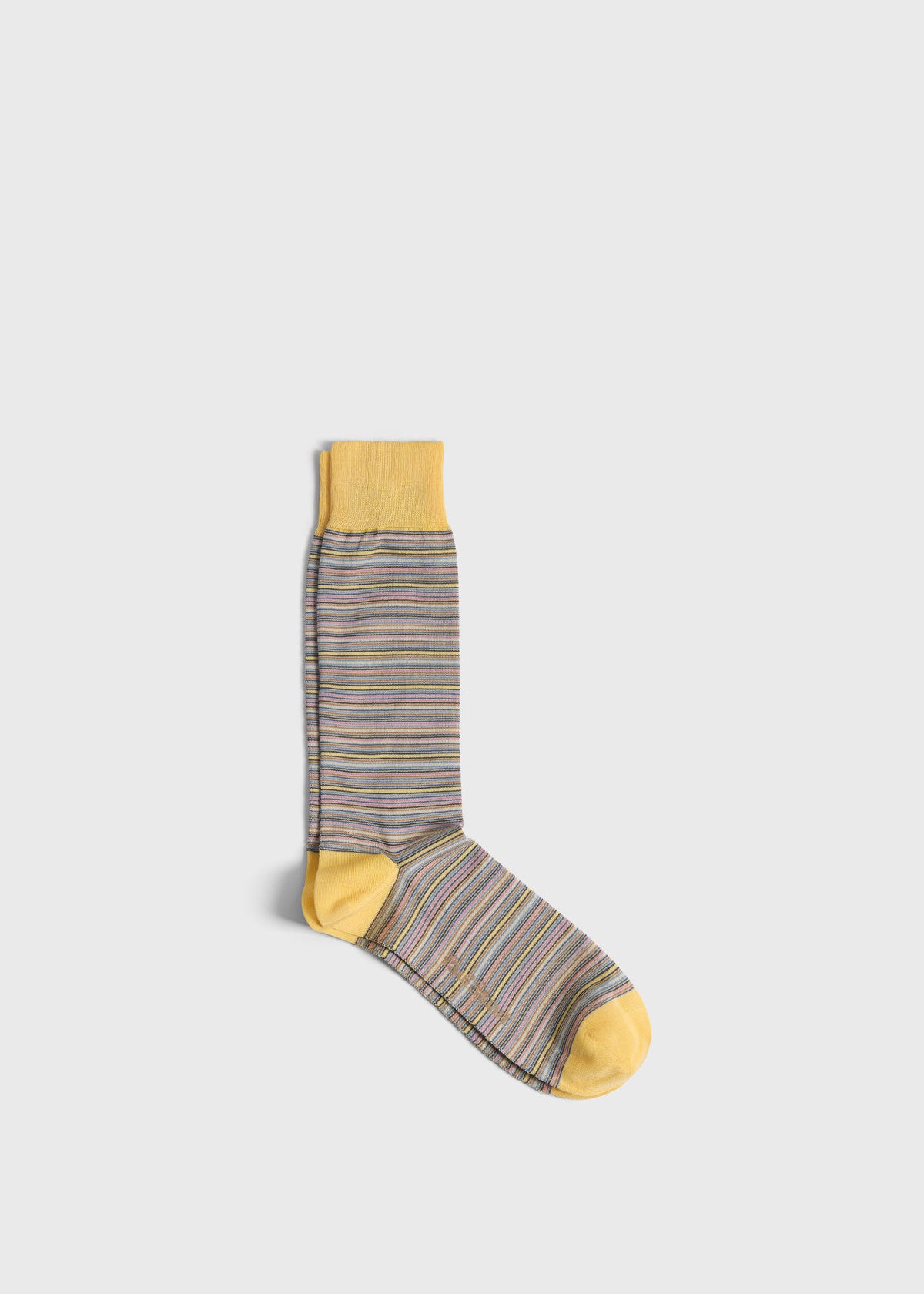 Multi Color Stripe Sock Beige - Paul Stuart
