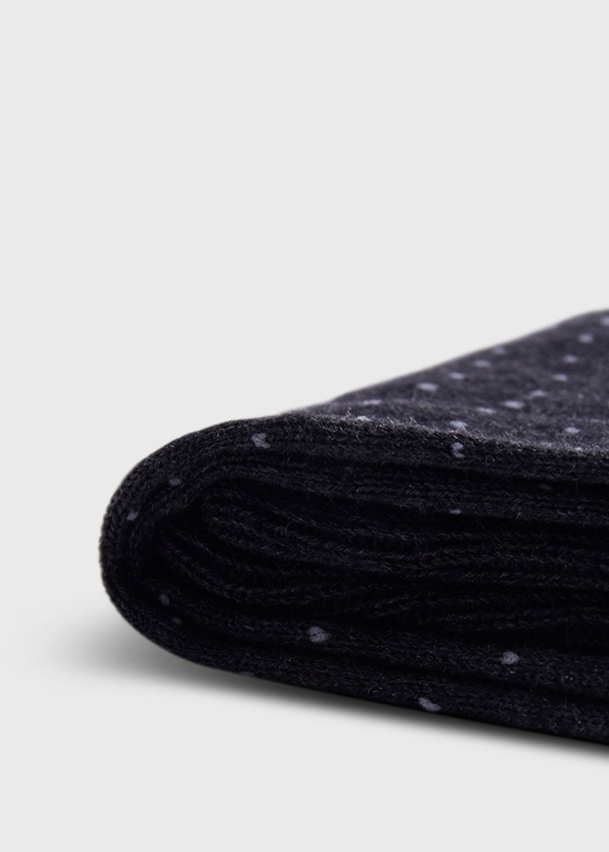 Pindot Dress Sock Black - Paul Stuart