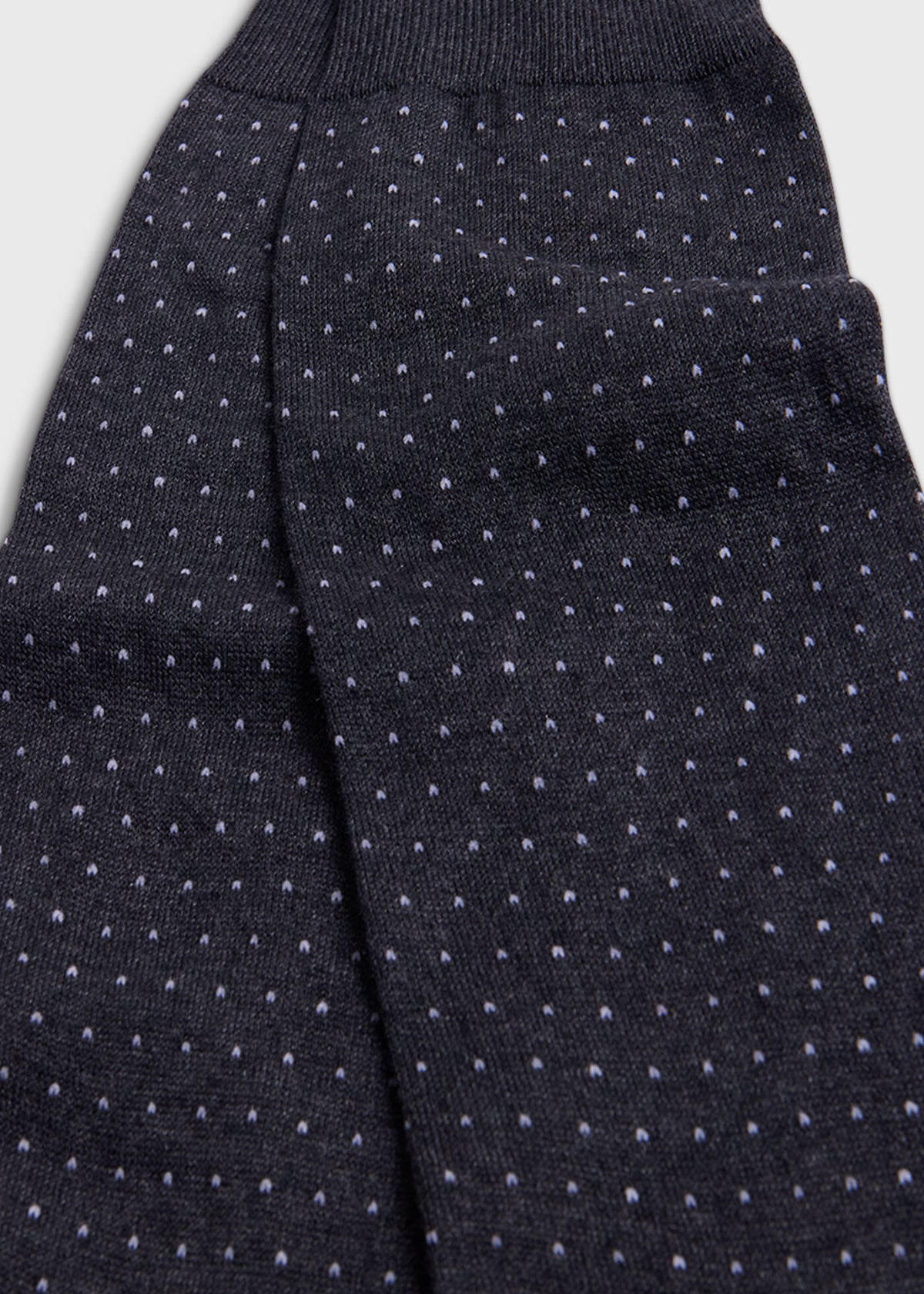 Pindot Dress Sock Black - Paul Stuart