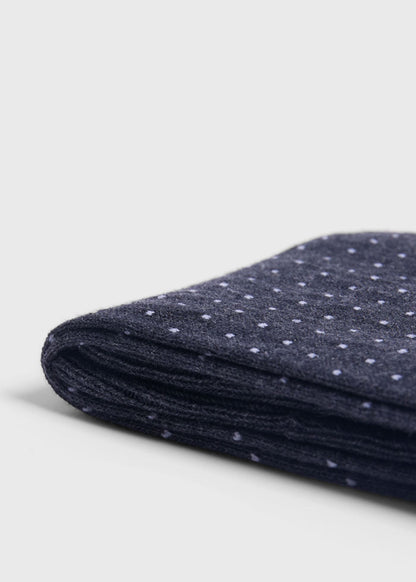 Pindot Dress Sock Black - Paul Stuart