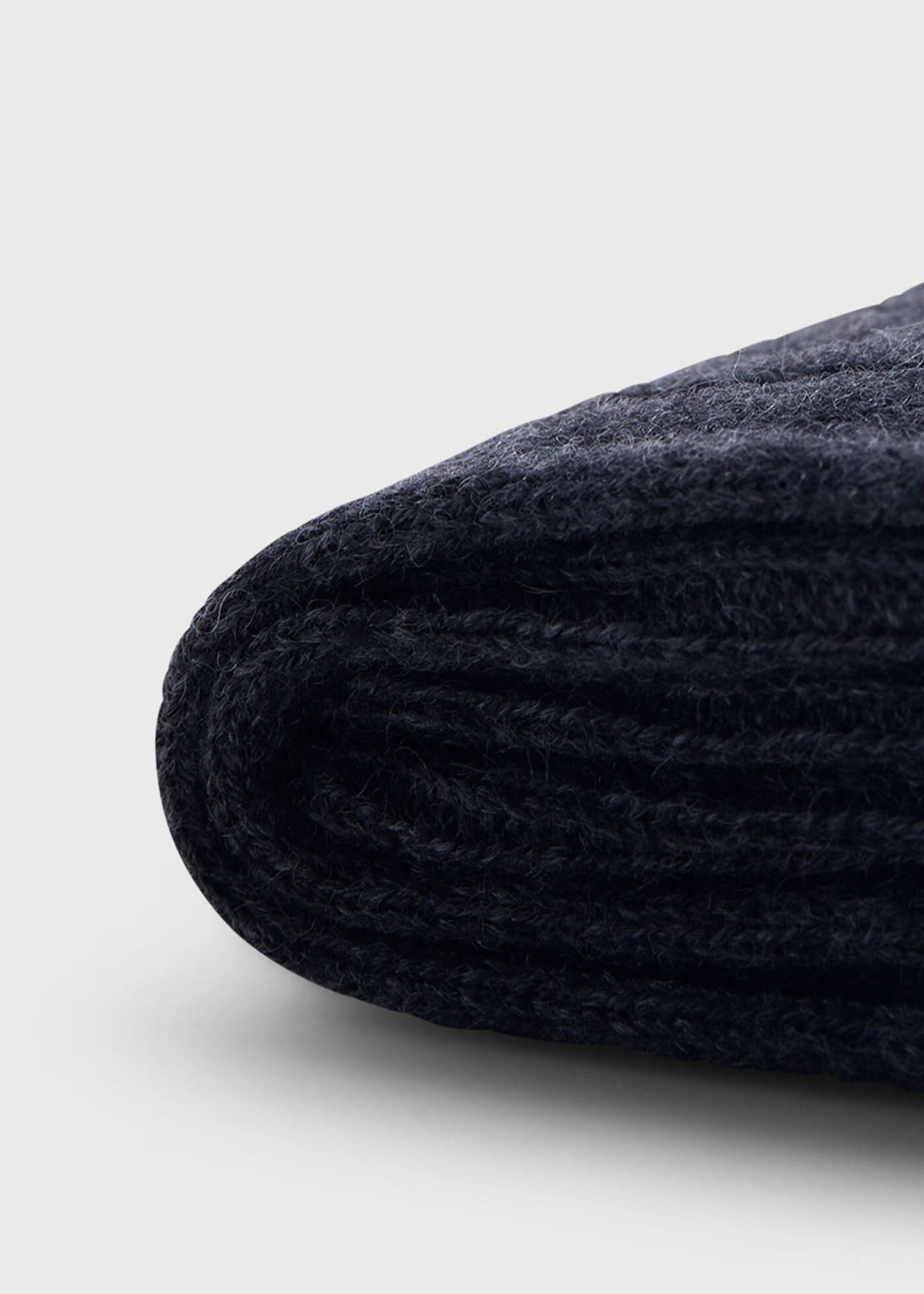 Ribbed Cashmere Sock Black, unselectable - Paul Stuart