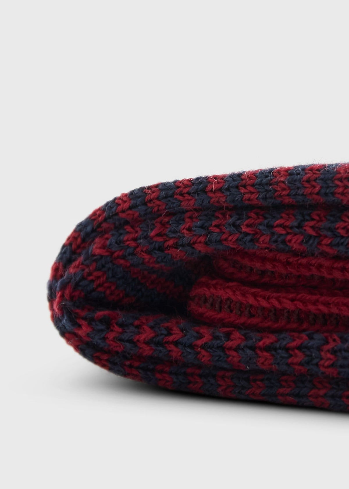 Two Tone Stripe Sock Charcoal - Paul Stuart