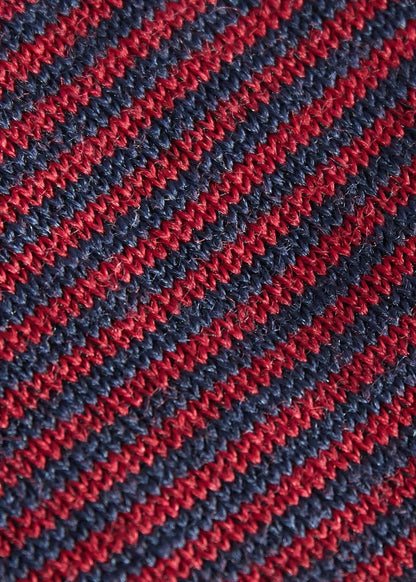 Two Tone Stripe Sock Charcoal - Paul Stuart