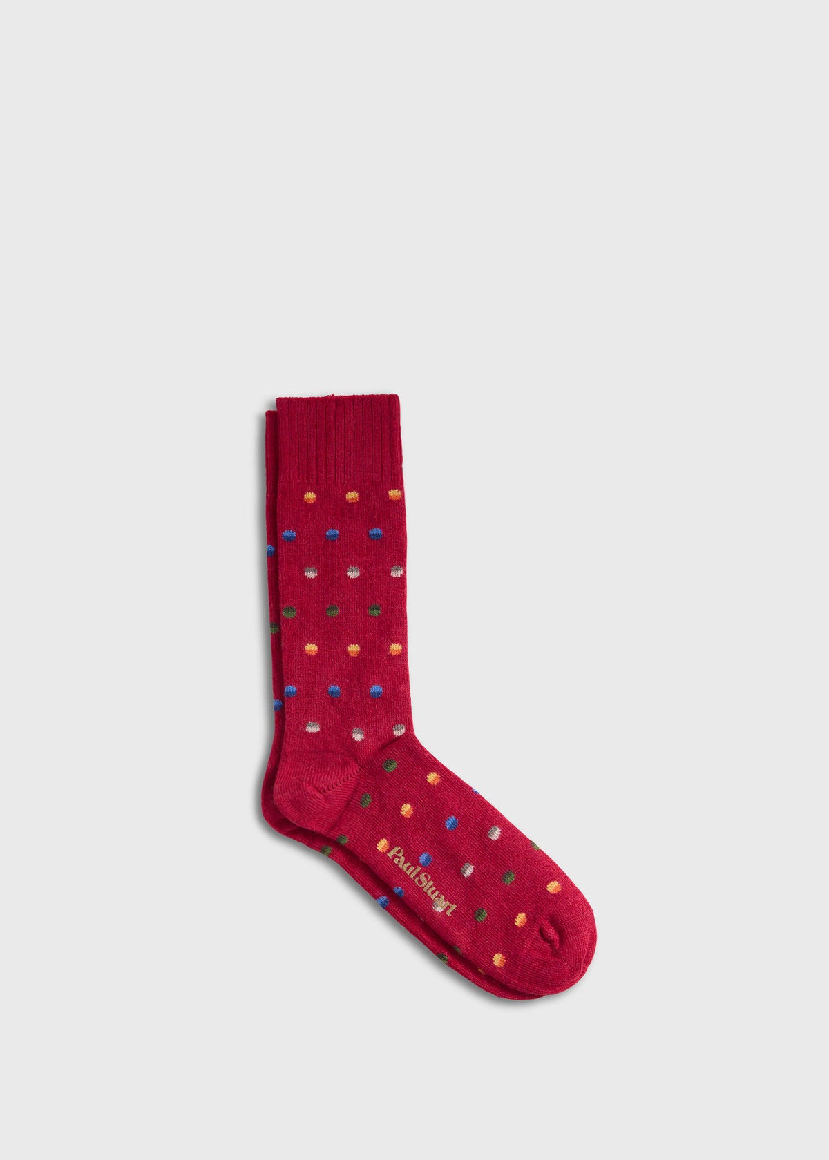 Chunky Colorful Dot Sock Grey - Paul Stuart