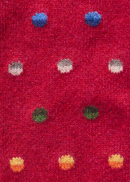 Chunky Colorful Dot Sock Grey - Paul Stuart
