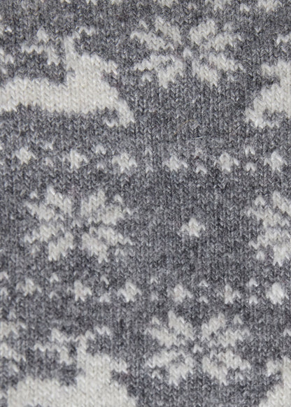 Reindeer & Snowflake Sock Green - Paul Stuart