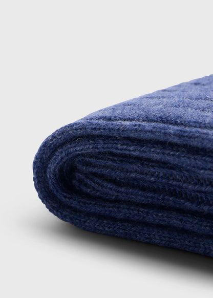 Ribbed Cashmere Sock Black, unselectable - Paul Stuart